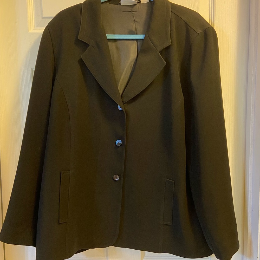 Chico’s 3-Button Black Blazer With Pockets
